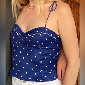 Feee People - silk bustier tank top